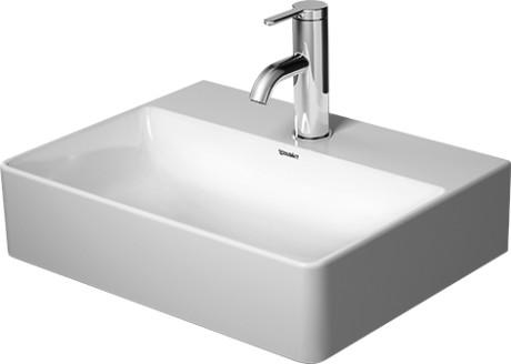 Outlet - Duravit DuraSquare håndvask - 45 cm med slebet underkant Outlet - Duravit DuraSquare håndvask - 45 cm med slebet underkant