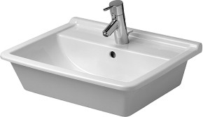 Duravit Starck 3 56 h&aring;ndvask t/nedf&aelig;ldning