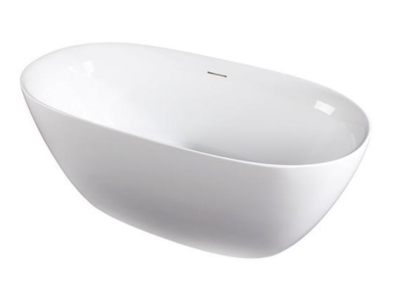 Str&oslash;mberg Genoa Oval fritst&aring;ende badekar 1500 x 750 mm