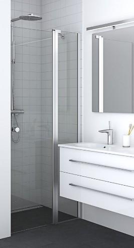 Dansani Match C 90 niched&oslash;r m/fast v&aelig;g - Klar glas/matkrom