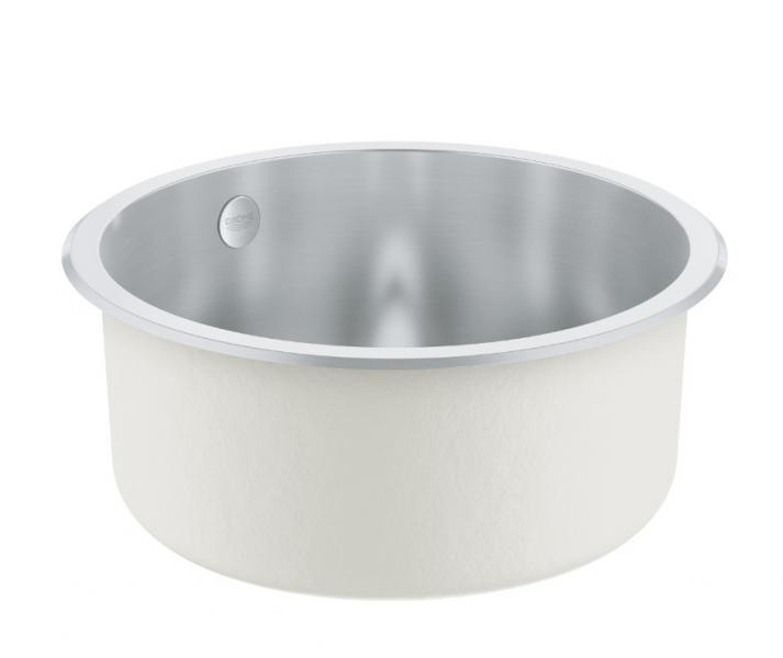 Grohe K200 rund køkkenvask i rustfrit stål Ø 44 cm Grohe K200 rund køkkenvask i rustfrit stål Ø 44 cm