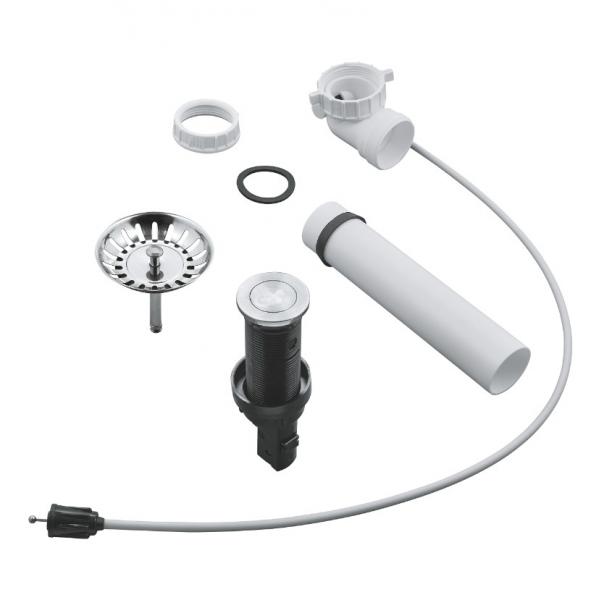 Grohe afl&oslash;bsarmatur m/trykknap - Krom