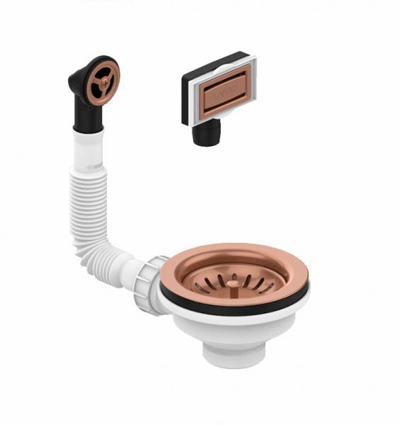 Lavabo universal bundventil til k&oslash;kkenvask - Kobber