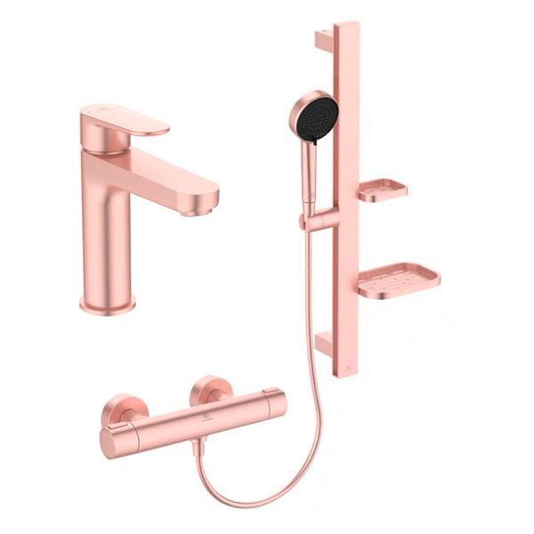 Ideal Standard Alu+ komplet pakke til badev&aelig;relse - Ros&eacute;