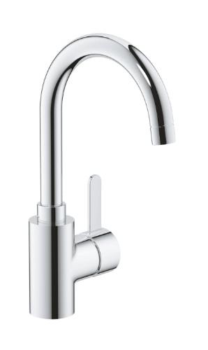 Grohe Eurosmart Cosmopolitan h&aring;ndvaskarmatur m/push open bundventil og svingtud - Krom