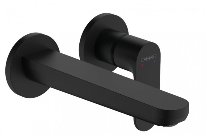 Hansgrohe Rebris S h&aring;ndvaskarmatur t/indbygning i v&aelig;g - Mat sort