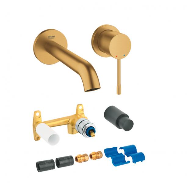 Grohe Essence New komplet armatur til indbygning i væg - Børstet cool sunrise Grohe Essence New komplet armatur til indbygning i væg - Børstet cool sunrise