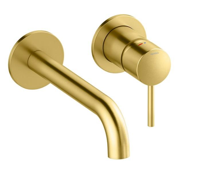 Damixa Osier armatur til indbygning i v&aelig;g - B&oslash;rstet messing