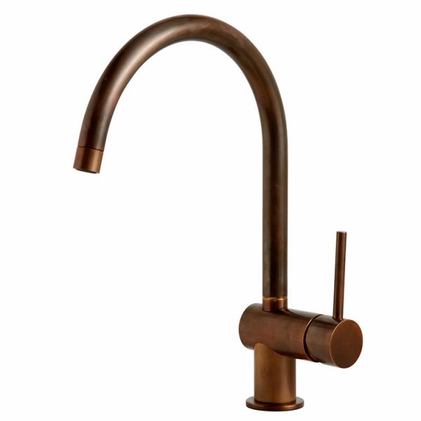 Lavabo Kubus 030 k&oslash;kkenarmatur - Bruneret messing