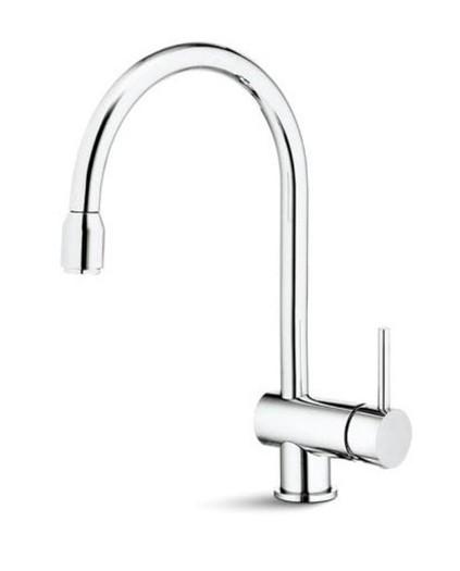 Cass&oslash;e Newform XT k&oslash;kkenarmatur m/udtr&aelig;k - Krom