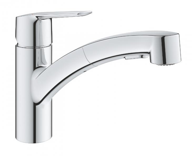 Grohe Start k&oslash;kkenarmatur m/udtr&aelig;ksbruser - Krom