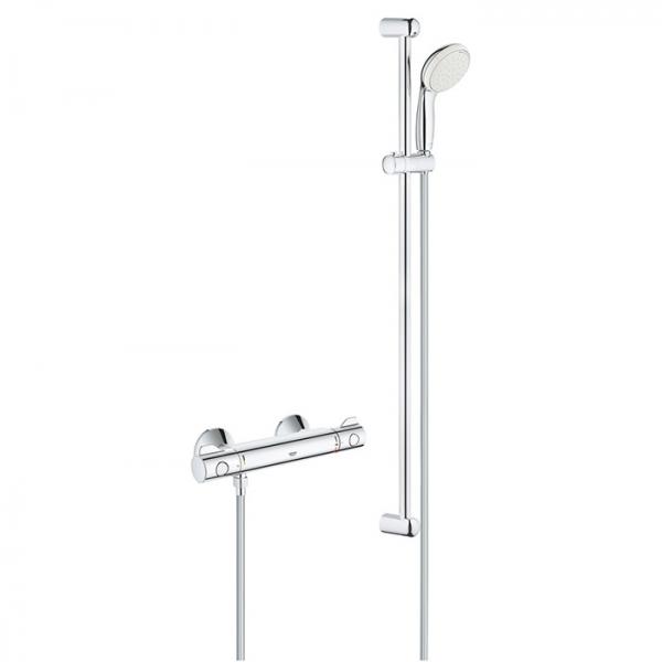 Grohe Grohtherm New Tempesta komplet brusesystem 2 spray - Krom Grohe Grohtherm New Tempesta komplet brusesystem 2 spray - Krom