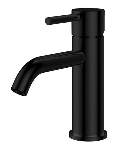 Nortiq Fordham h&aring;ndvaskarmatur m/bundventil - Mat sort