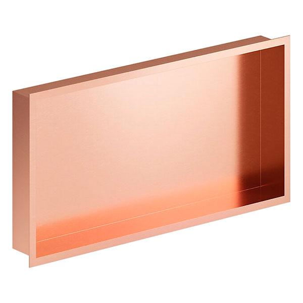 Damixa Zen badev&aelig;relseshylde til indbygning - Rektangul&aelig;r - B&oslash;rstet kobber