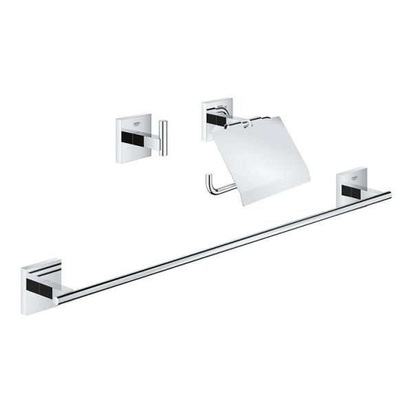 Grohe Start Cube badtilbehørssæt 3i1 - Krom Grohe Start Cube badtilbehørssæt 3i1 - Krom