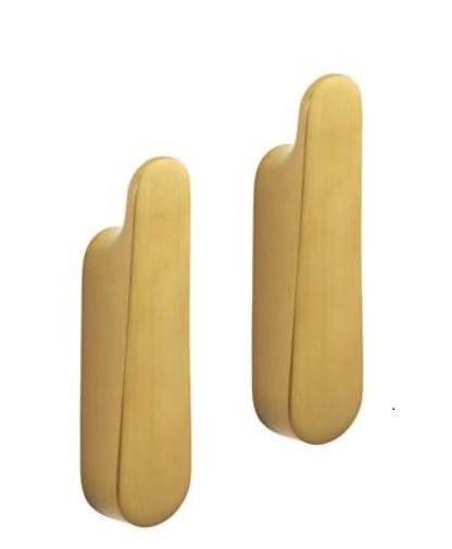 Pressalit Style håndklædekrog - 2 stk - Børstet messing Pressalit Style håndklædekrog - 2 stk - Børstet messing