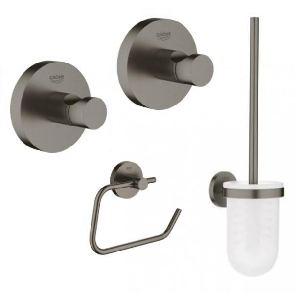 Grohe Essentials pakke - B&oslash;rstet hard graphite