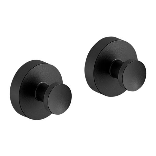 Damixa Zen h&aring;ndkl&aelig;dekrog m/roset 2 stk. - Mat sort