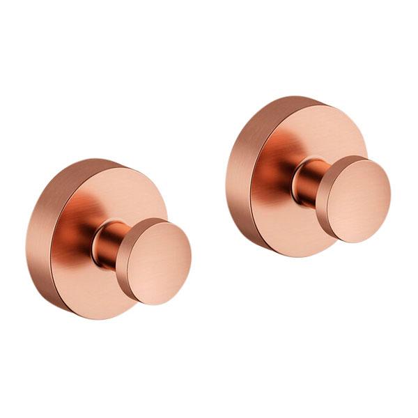 Damixa Zen h&aring;ndkl&aelig;dekrog m/roset 2 stk. - B&oslash;rstet kobber