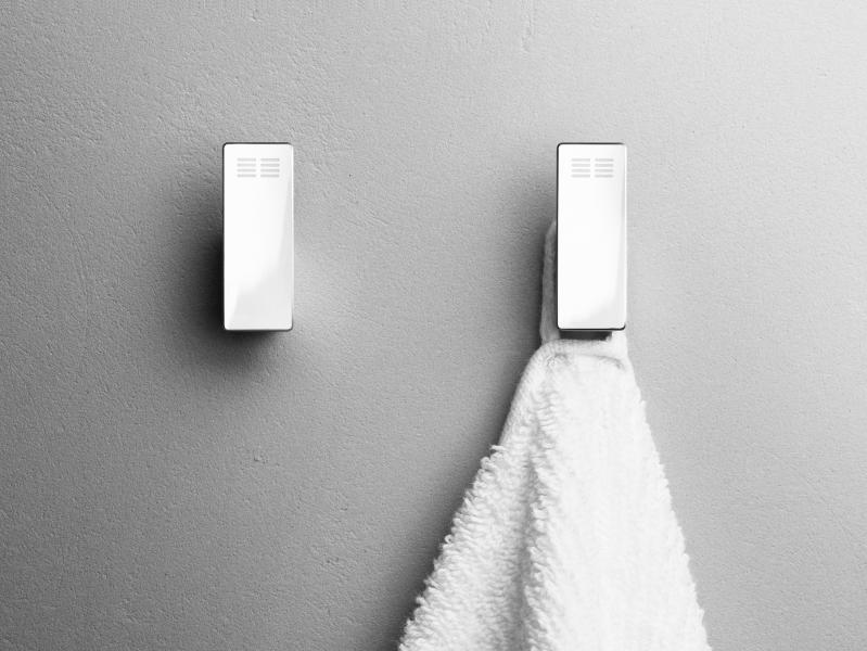 Unidrain ReFrame håndklædekrog 2 stk. - Poleret stål Unidrain ReFrame håndklædekrog 2 stk. - Poleret stål