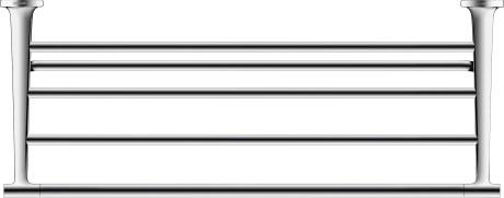 Duravit Starck T h&aring;ndkl&aelig;dehylde - 61 cm - Krom