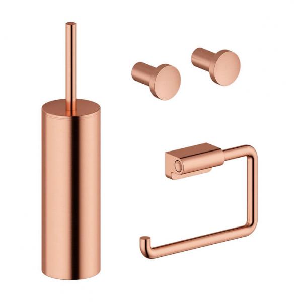 Damixa Zen tilbehørspakke til badeværelset - Børstet kobber Damixa Zen tilbehørspakke til badeværelset - Børstet kobber