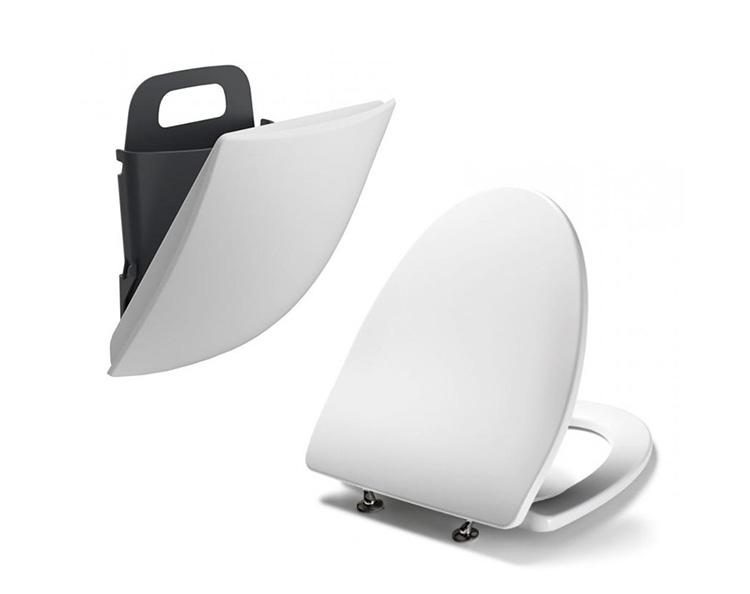 Pressalit v&aelig;gspand og Cera+ toilets&aelig;de m/Soft close