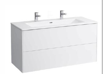 Laufen Base m&oslash;belpakke m/slim h&aring;ndvask - 120 cm - Mat hvid