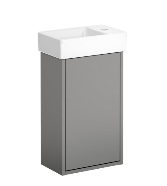 Gustavsberg Artic Small 33 møbelsæt - vask til venstre - Askegrå/hvid Gustavsberg Artic Small 33 møbelsæt - vask til venstre - Askegrå/hvid