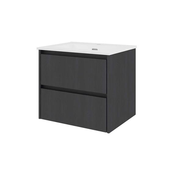 Sanibell Proline 60 møbelsæt m/2 skuffer - Sort eg Sanibell Proline 60 møbelsæt m/2 skuffer - Sort eg