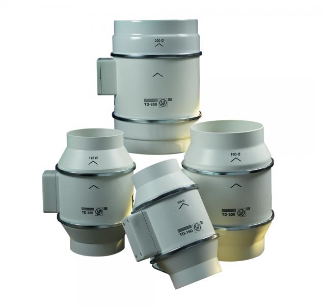 Thermex TD 160/100 kanalventilator &Oslash;100mm (standardmodel)