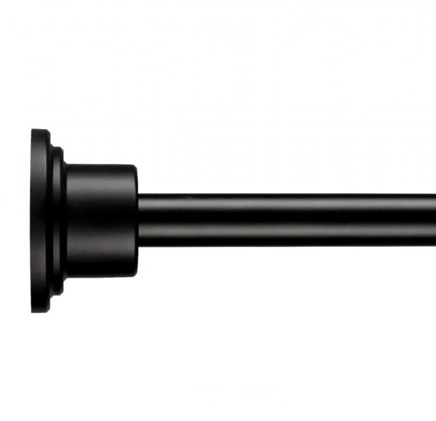 Hefe badeforh&aelig;ngsstang - max 229 cm - Sort