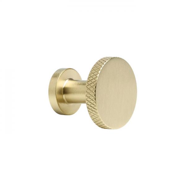 Cass&oslash;e Crystal Cut knopgreb eller krog - B&oslash;rstet messing