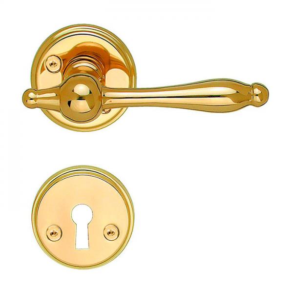 Beslagsboden vintage indendørs dørhåndtag inkl. nøgleskilt - Messing PVD Beslagsboden vintage indendørs dørhåndtag inkl. nøgleskilt - Messing PVD