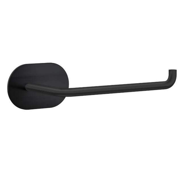 Beslagsboden toiletpapirholder - Selvkl&aelig;bende - Mat sort