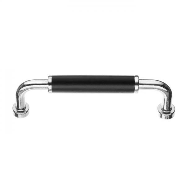 Beslagsboden m&oslash;belgreb BK635B - Krom/sort