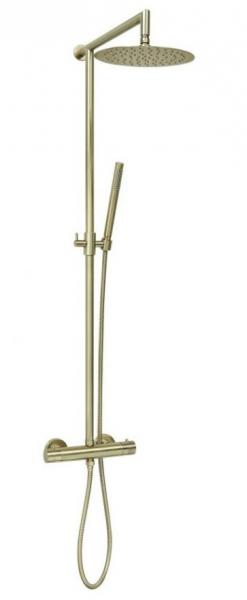 Cassøe Lago komplet brusesystem Ø250 - Børstet messing Cassøe Lago komplet brusesystem Ø250 - Børstet messing