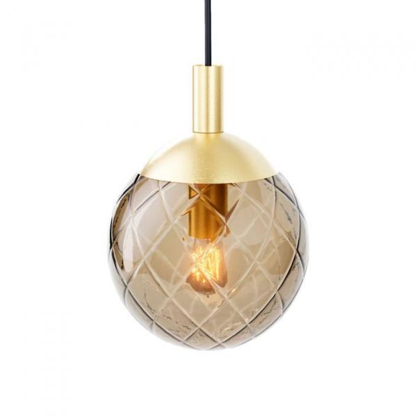 Cassøe Luna pendel m/bruntonet glas - Børstet messing Cassøe Luna pendel m/bruntonet glas - Børstet messing