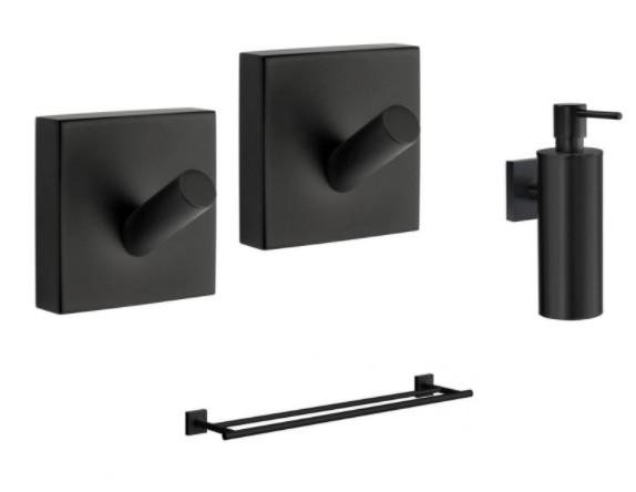 Smedbo House tilbehørspakke 3 - Mat sort Smedbo House tilbehørspakke 3 - Mat sort