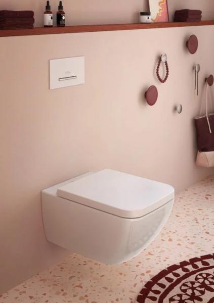 Villeroy & Boch Venticello Rimless v&aelig;gh&aelig;ngt toilet m/Ceramic+ - Hvid