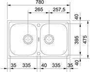 Franke Euroform EFX 620-78 twist k&oslash;kkenvask
