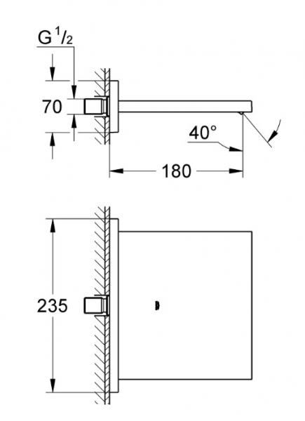Grohe Allure kaskade udløb til kar og brus Grohe Allure kaskade udløb til kar og brus