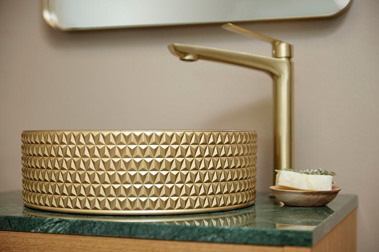 Cass&oslash;e Morello 36 fritst&aring;ende bowlevask - Glas/Messing