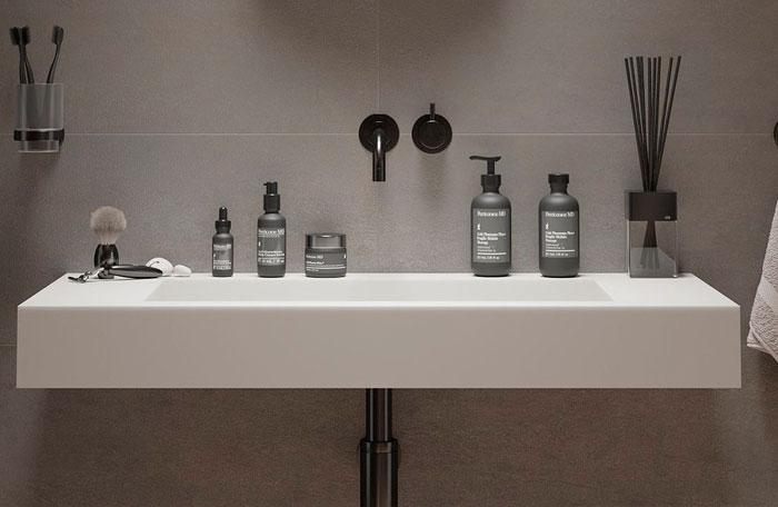 Ideavit Solidsquare 90 h&aring;ndvask t/v&aelig;g - Uden overl&oslash;b - Uden hanehul