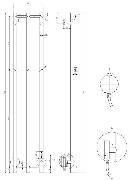 TVS Plus 3V h&aring;ndkl&aelig;det&oslash;rrer - Poleret guld/messing
