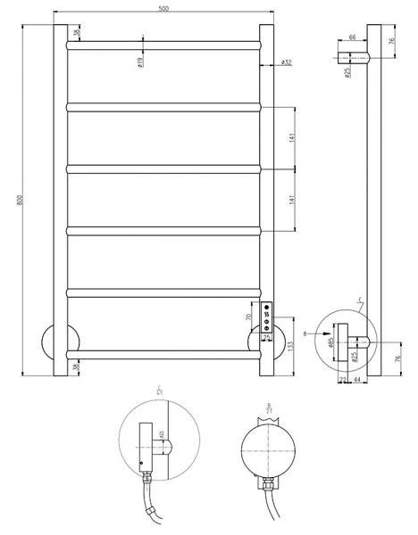 TVS Plus 6 h&aring;ndkl&aelig;det&oslash;rrer - Gunmetal