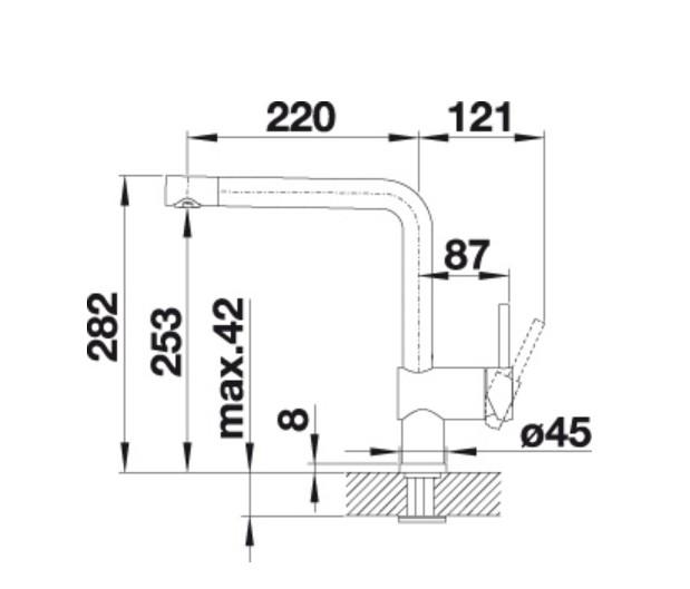 Blanco Linus k&oslash;kkenarmatur - Hvid