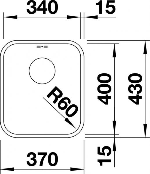 Blanco Supra 340-U køkkenvask - Rustfrit stål Blanco Supra 340-U køkkenvask - Rustfrit stål
