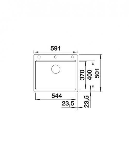 Blanco Etagon 6-F UXI k&oslash;kkenvask - Tr&oslash;ffel