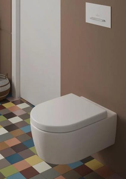 Villeroy & Boch Avento Rimless væghængt toilet inkl. sæde - Hvid Villeroy & Boch Avento Rimless væghængt toilet inkl. sæde - Hvid